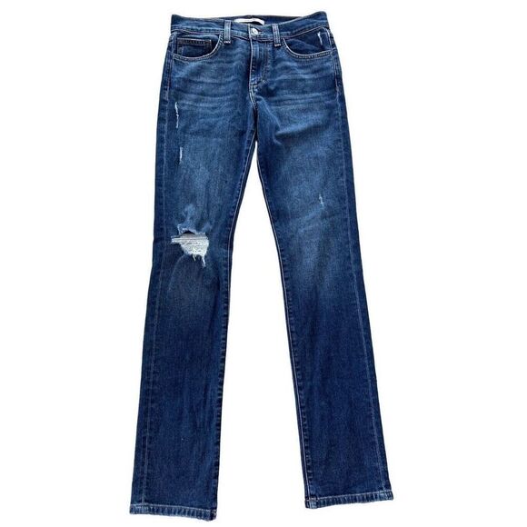 Joes Jeans Size 28x33 Mens‎ Asher Straight Fit Dark Wash Distressed Slim - Picture 7 of 10